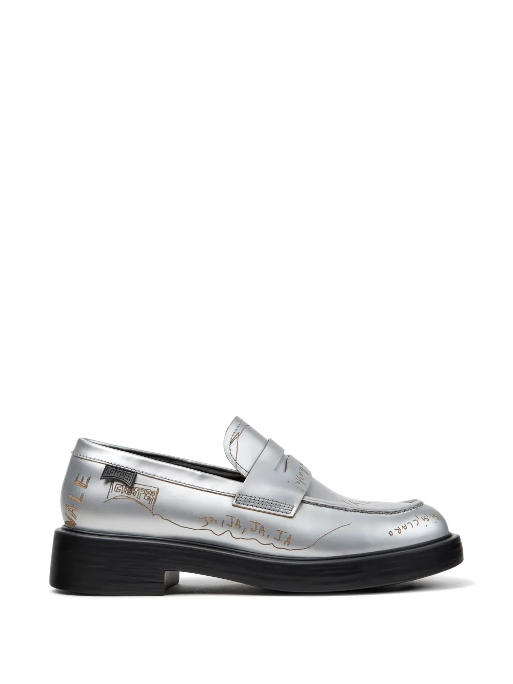 Camper Mocassini Twins Dean - Argento