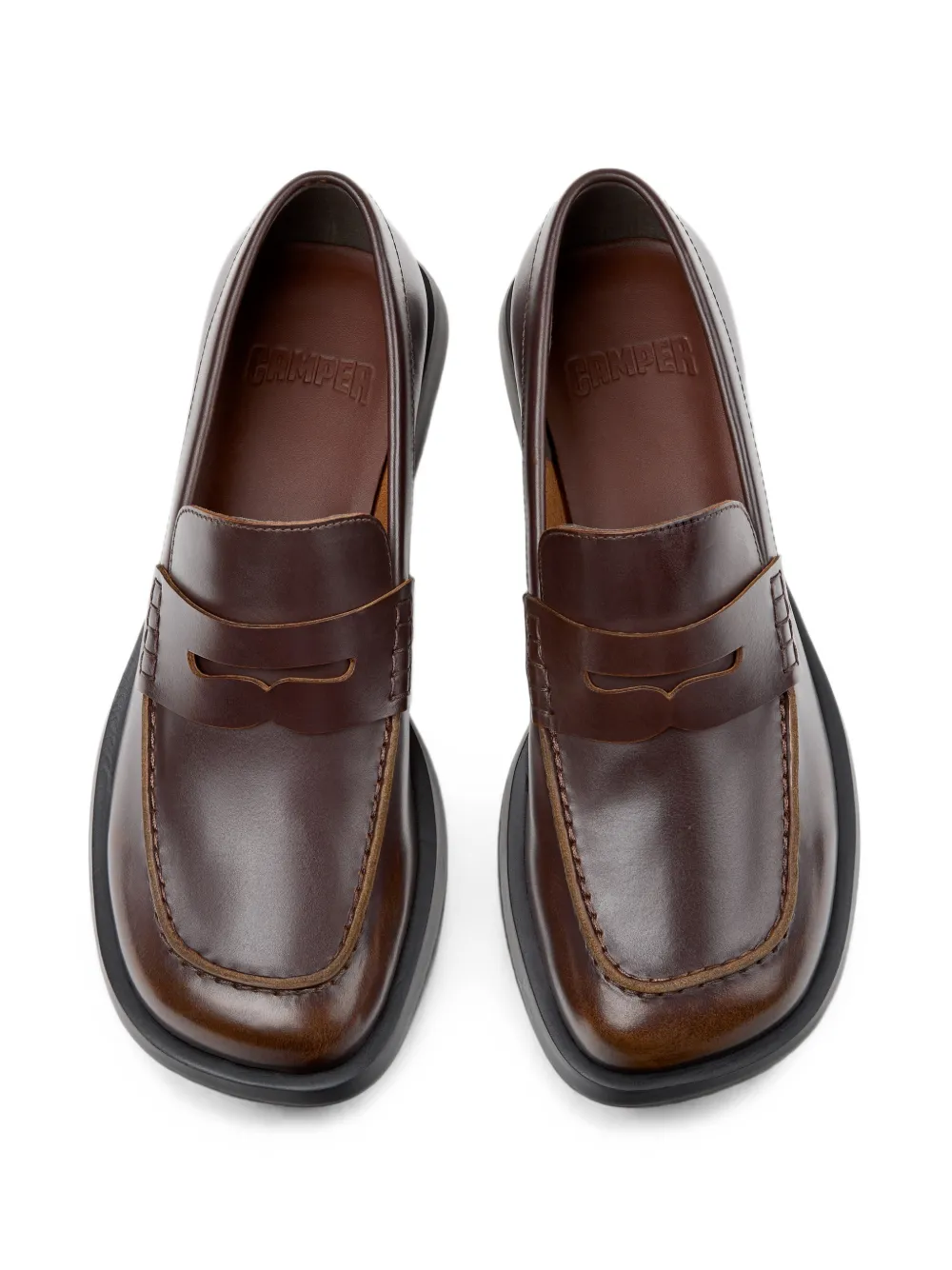 Camper Dana leather loafers Bruin