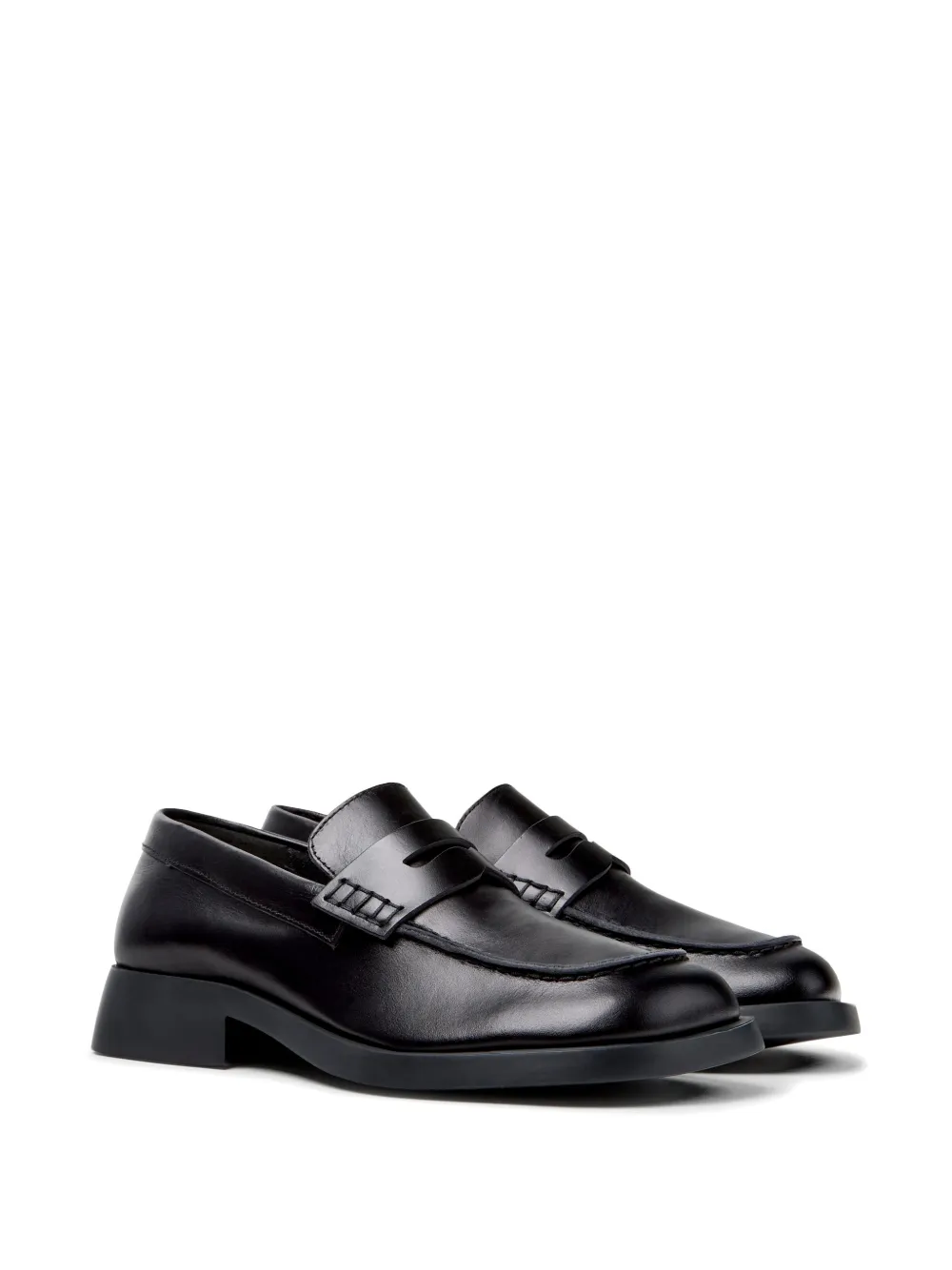 Camper Donna loafers van glad leer Zwart
