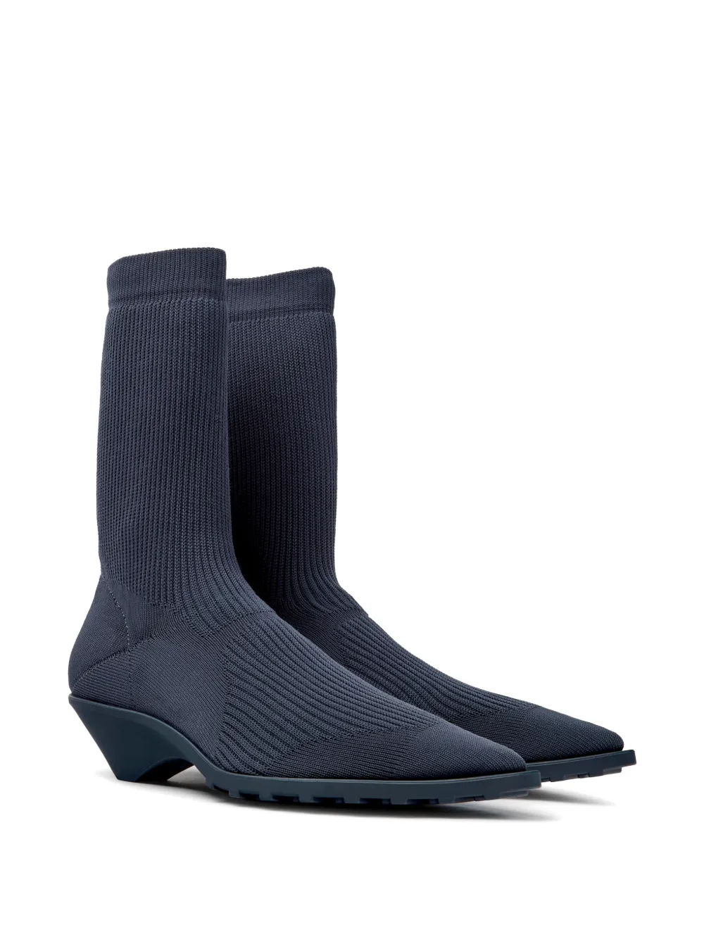 Camper Anna enkellaarzen met puntige neus Blauw