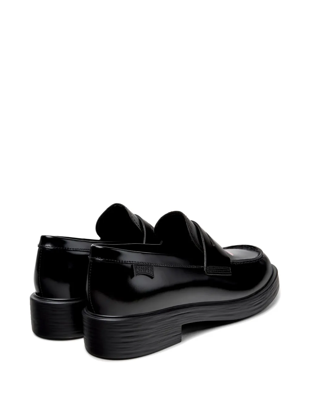Camper Dean loafers met bloemenprint Zwart