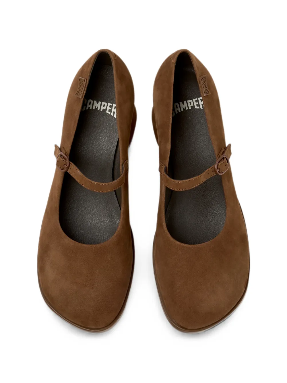 Camper Kora pumps met gespsluiting Bruin