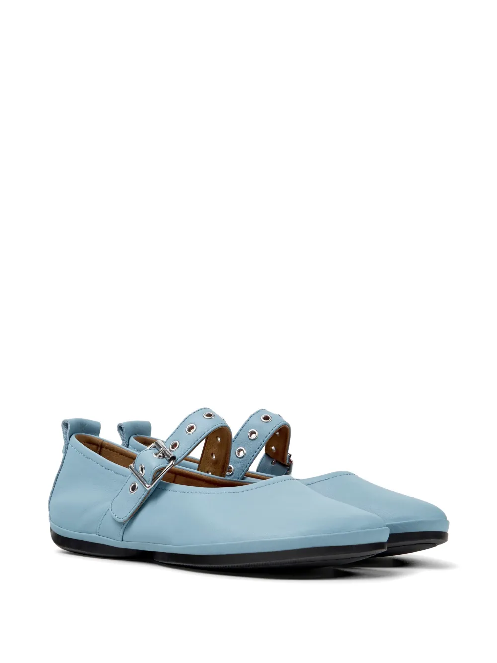 Camper Right Nina buckle-strap ballet flats Blauw