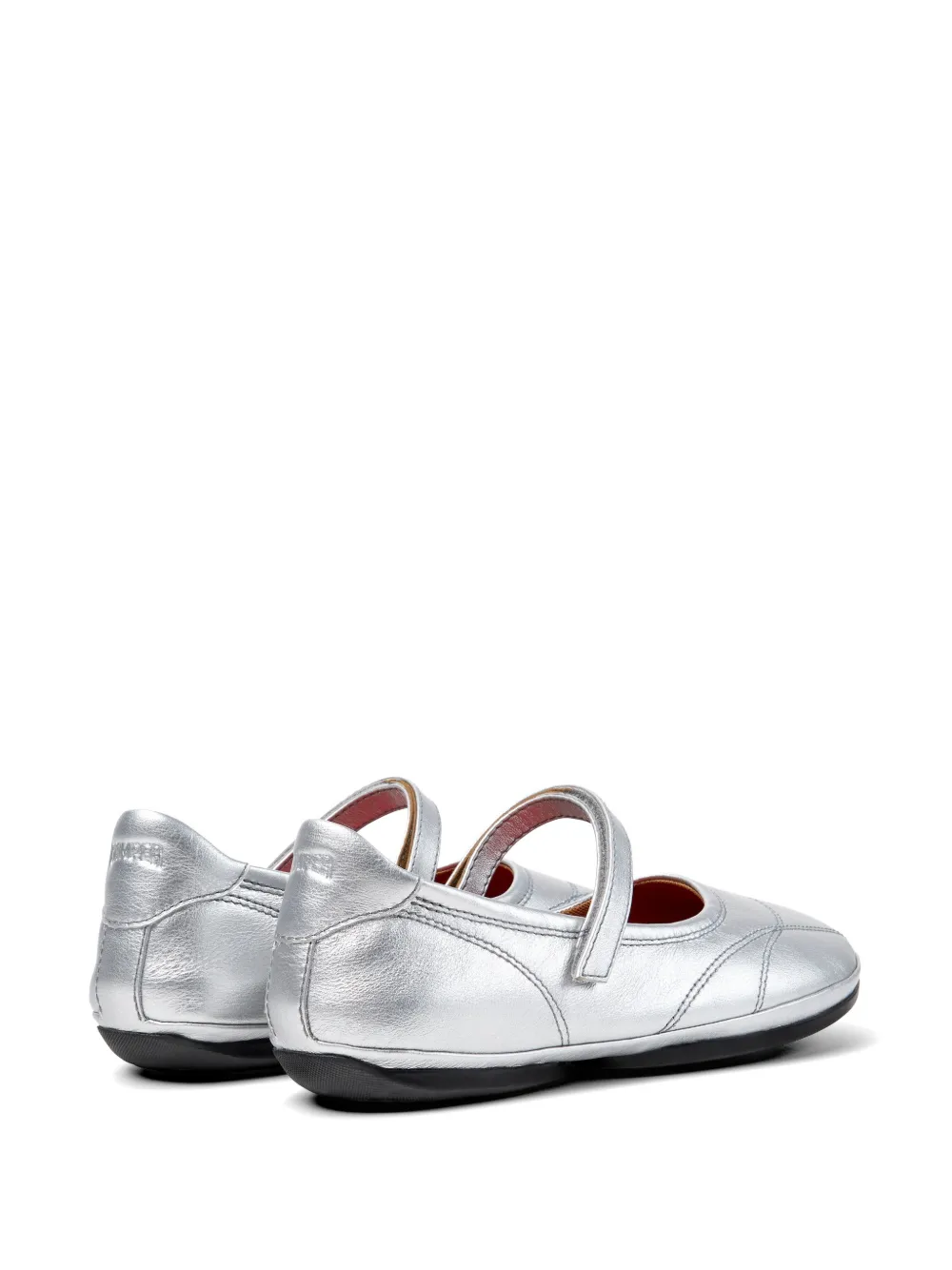 Camper Right Nina touch-strap ballet flats Zilver