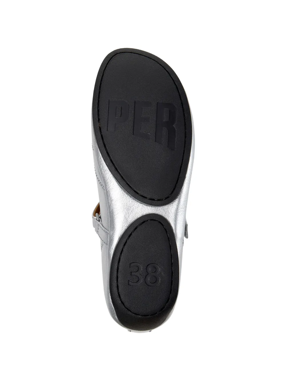 Camper Right Nina touch-strap ballet flats Zilver