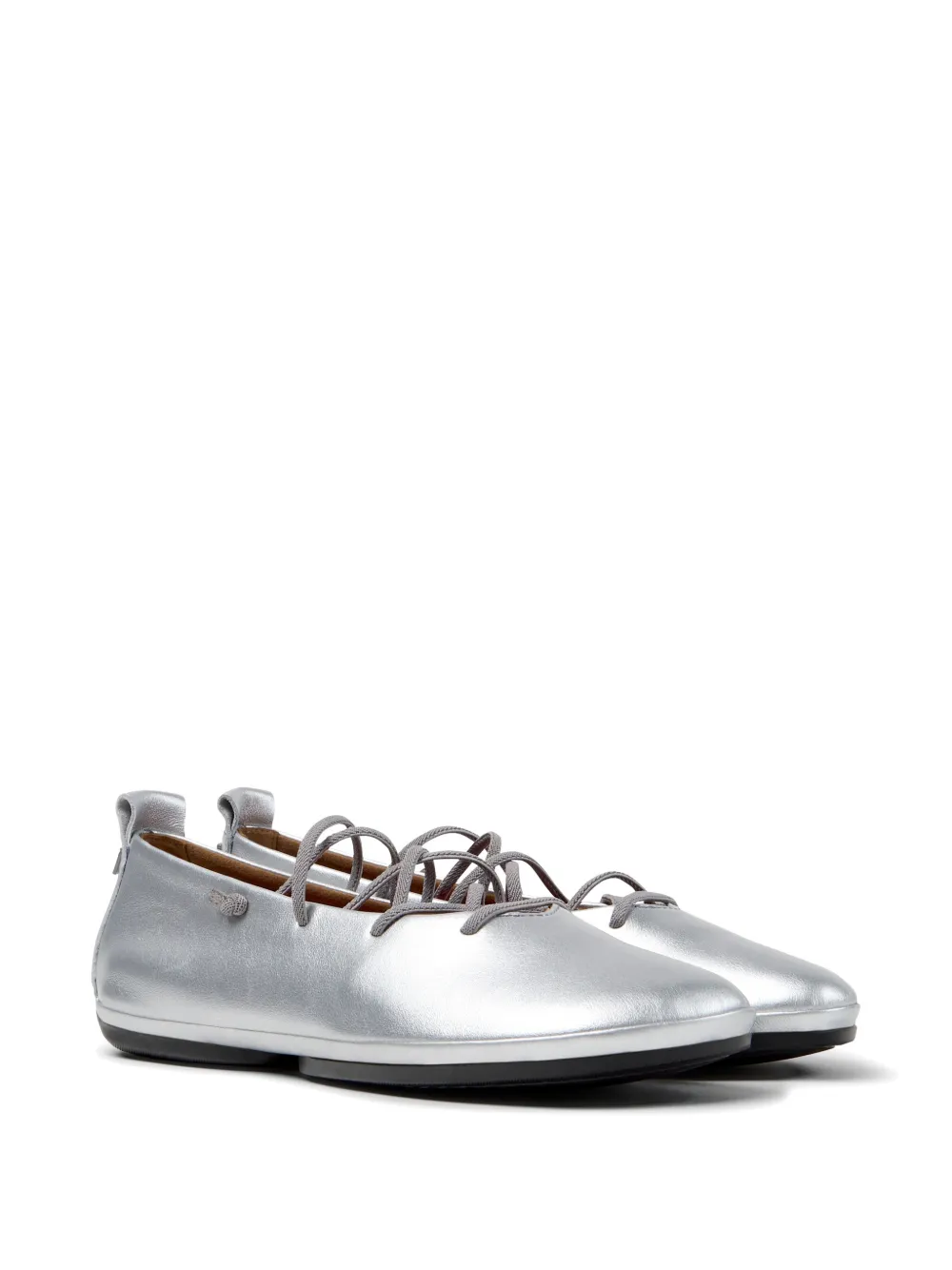 Camper Right Nina ballerina's met bandjes Zilver