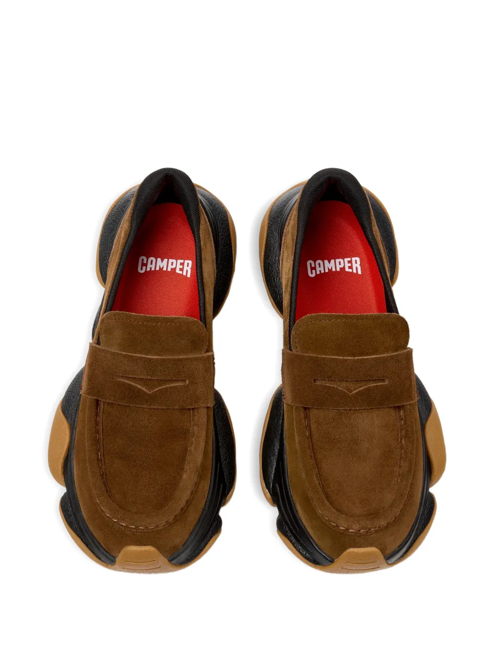 Camper Karst suède loafers Bruin