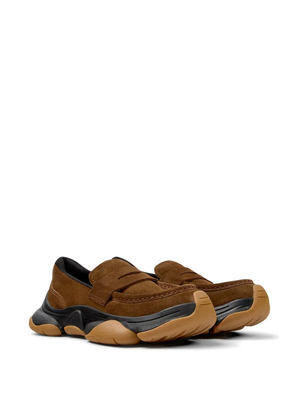 Camper Karst suède loafers Bruin