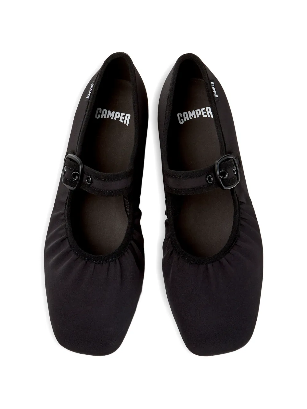 Camper Casi Myra buckle-fastening ballet flats Zwart