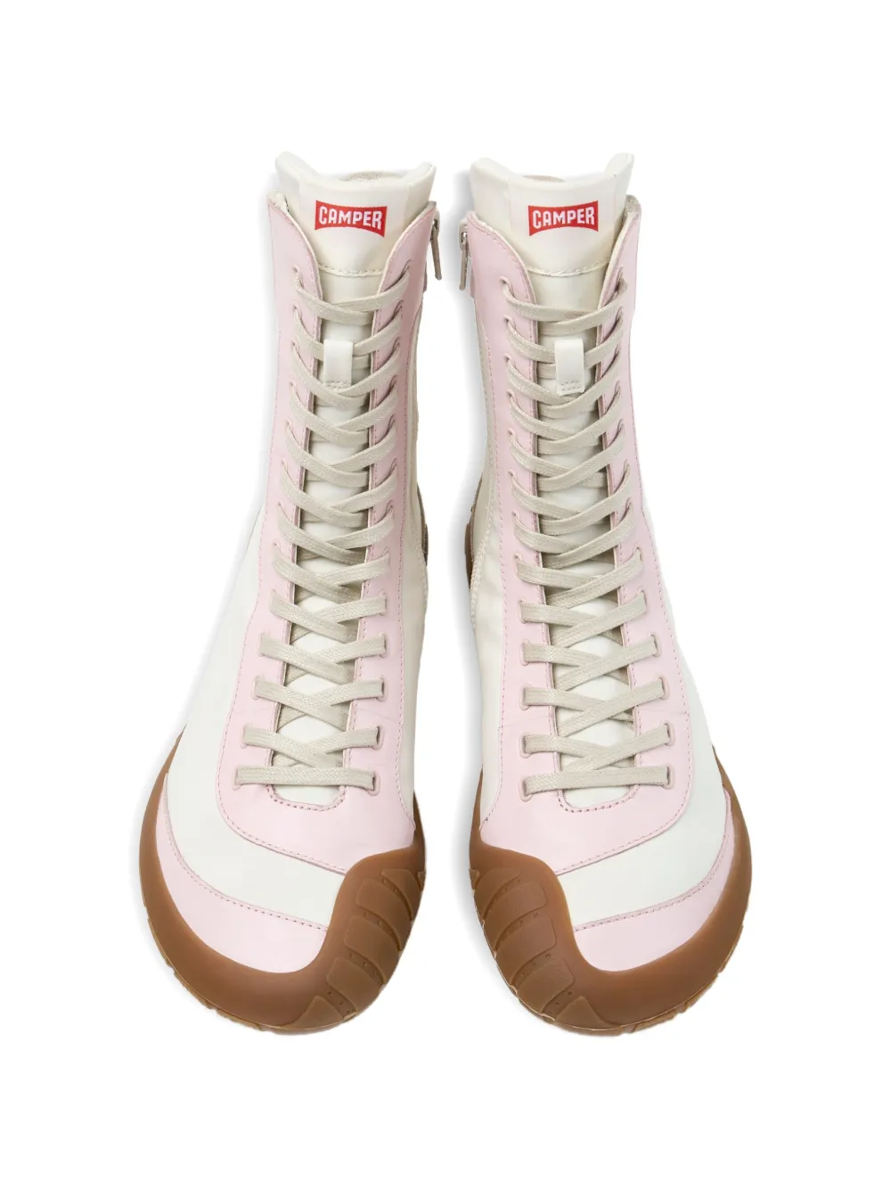 Camper Peu Path+ lace-up ankle boots Beige