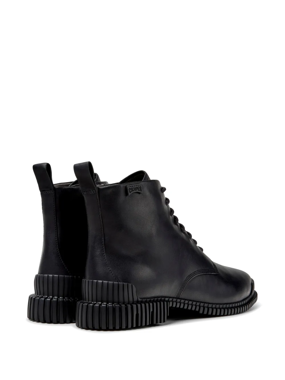 Camper Pix lace-up ankle boots Zwart