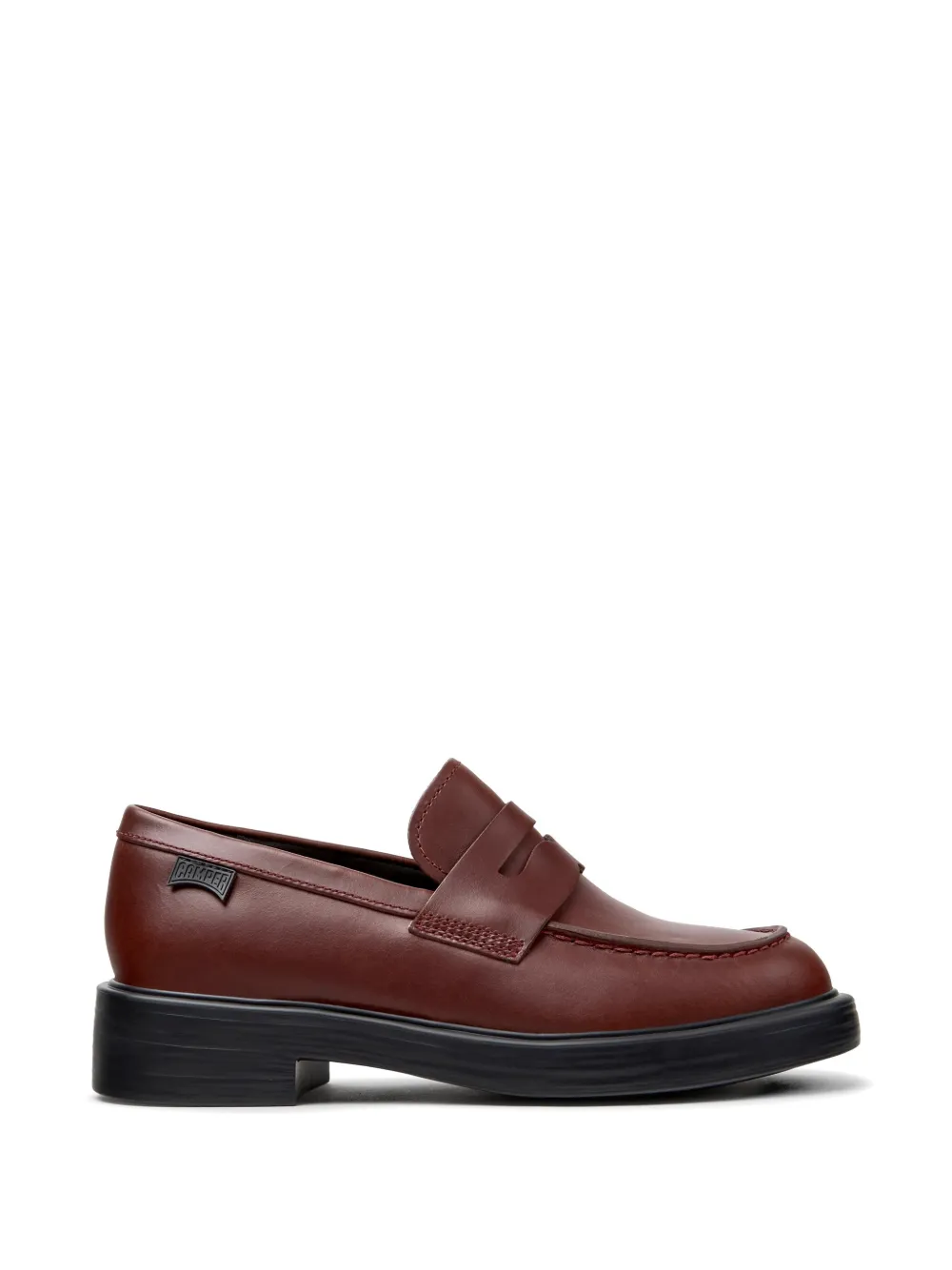Camper Dean Leather Loafers In Brown