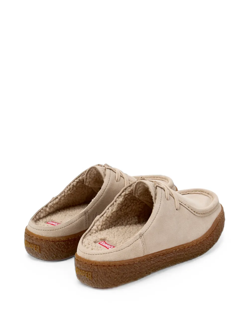 Camper Peu Terreno suede mules Beige