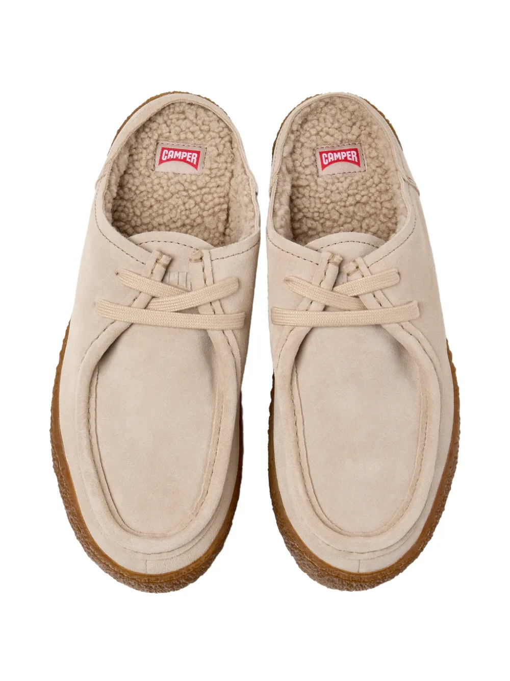 Camper Peu Terreno suede mules Beige