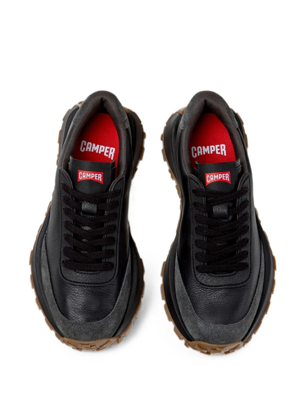 Camper Drift Trail leather sneakers Zwart