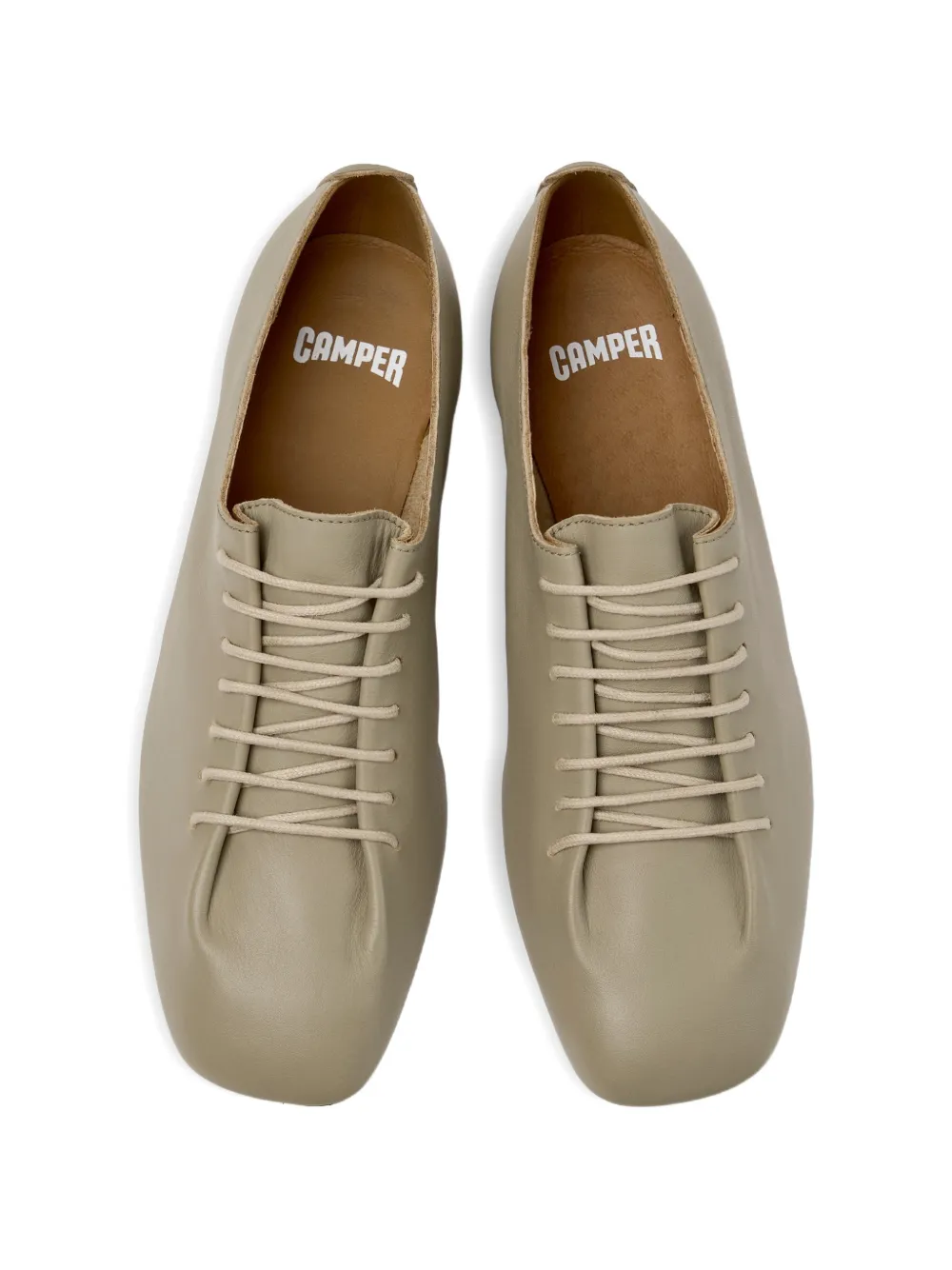 Camper Casi Myra lace-up ballet flats Beige