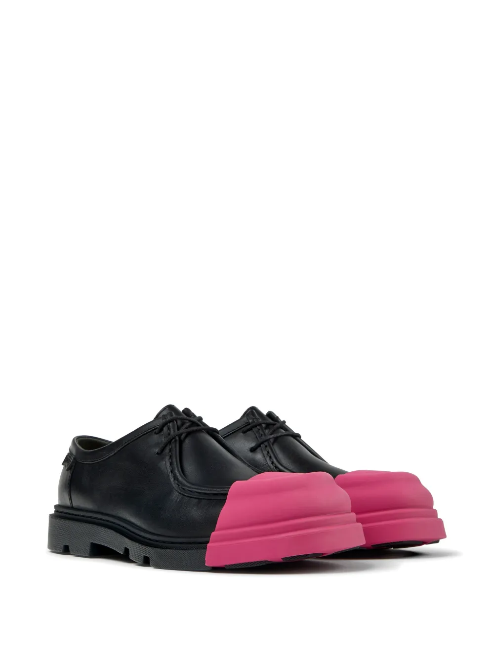 Camper Junction leren Derby schoenen Zwart