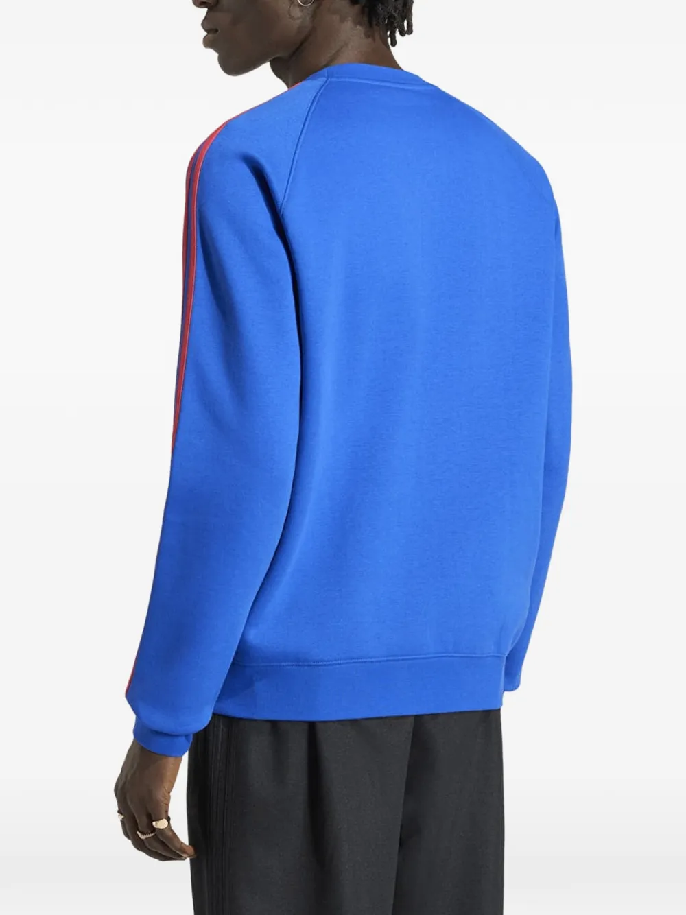 adidas Trui met ronde hals en drie strepen Blauw