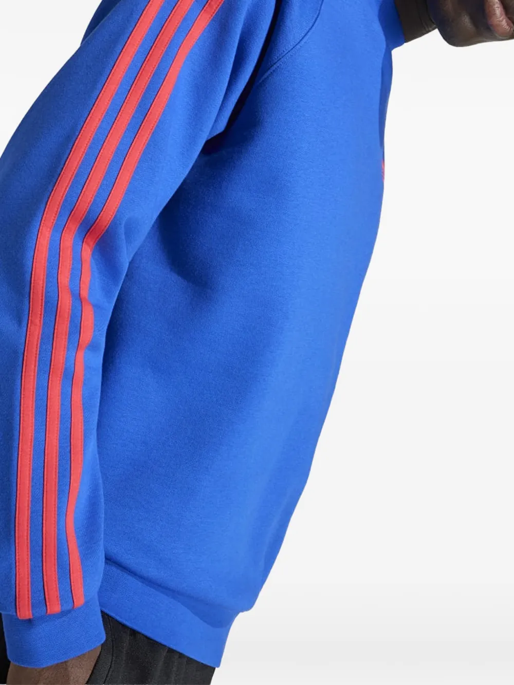 adidas Trui met ronde hals en drie strepen Blauw