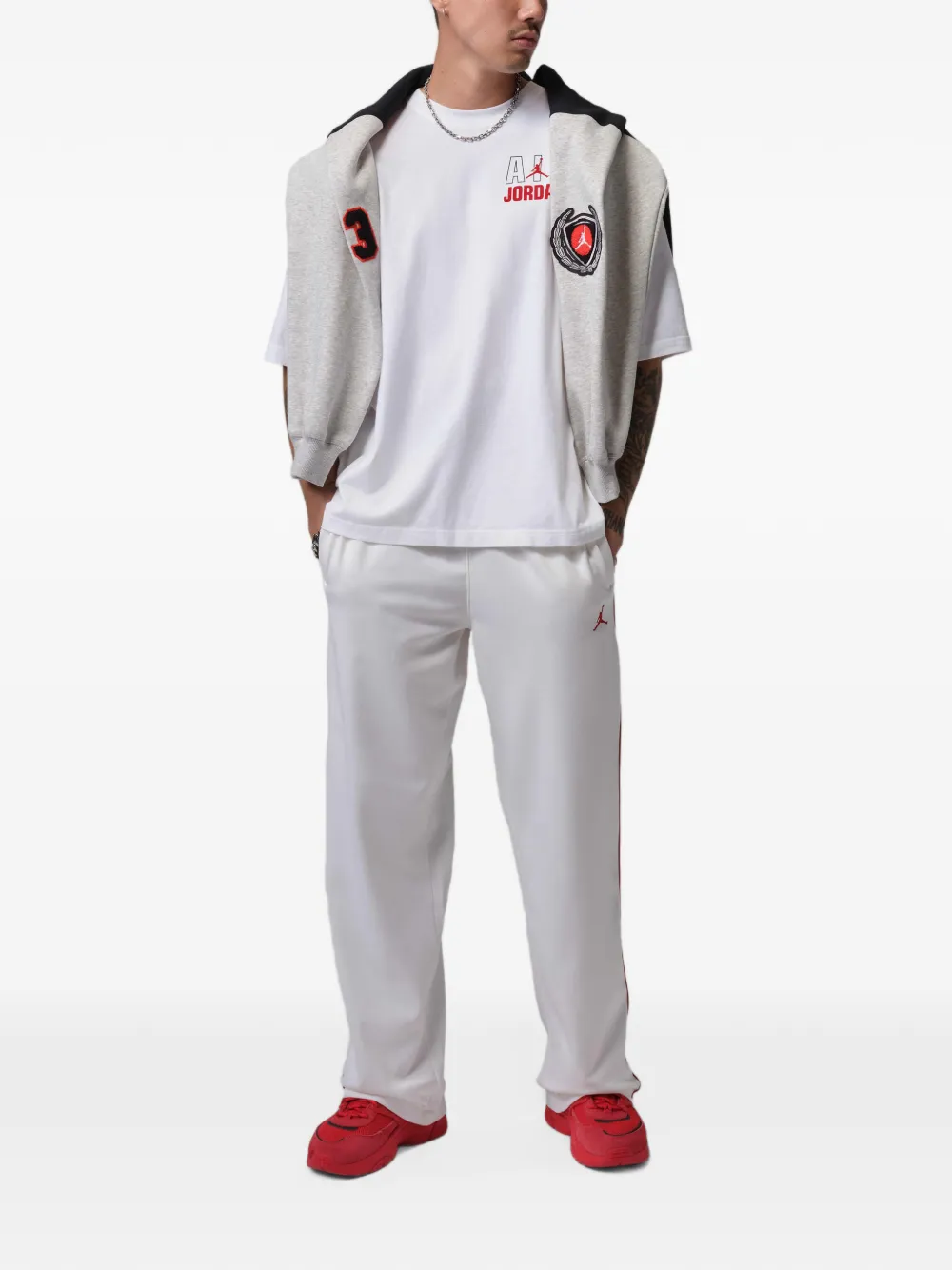 Jordan logoprint Flight T-shirt Wit