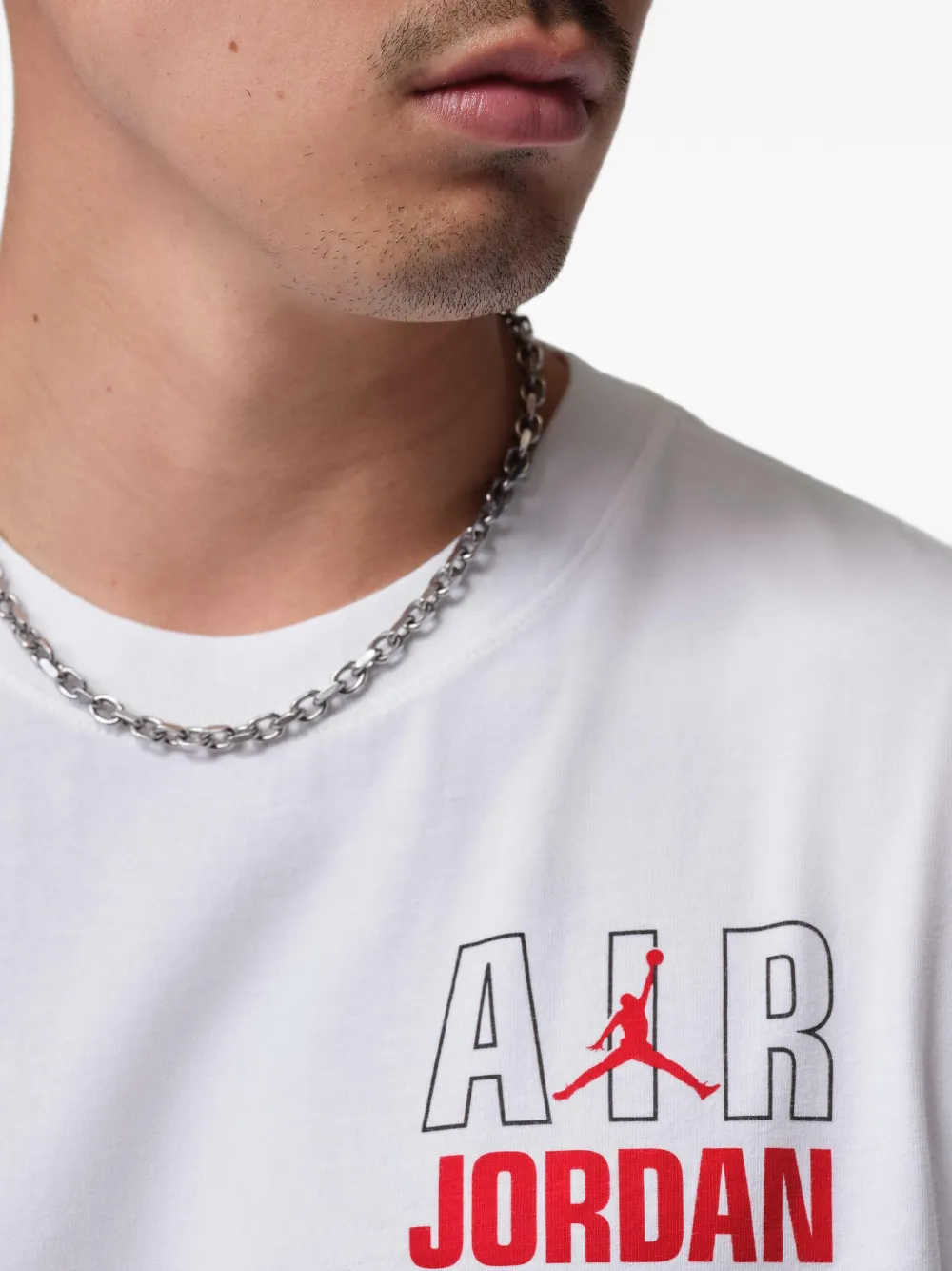 Jordan logoprint Flight T-shirt Wit