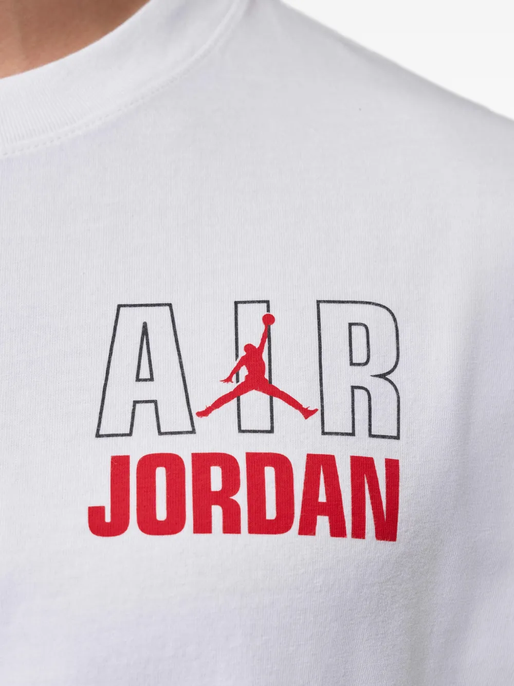 Jordan logoprint Flight T-shirt Wit