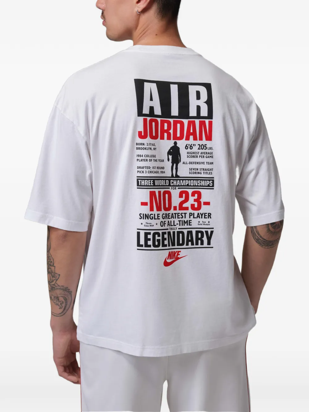 Jordan logoprint Flight T-shirt Wit