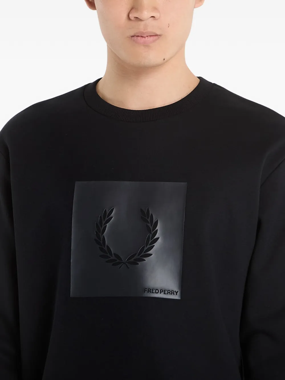 Fred Perry Box Graphic sweater Zwart
