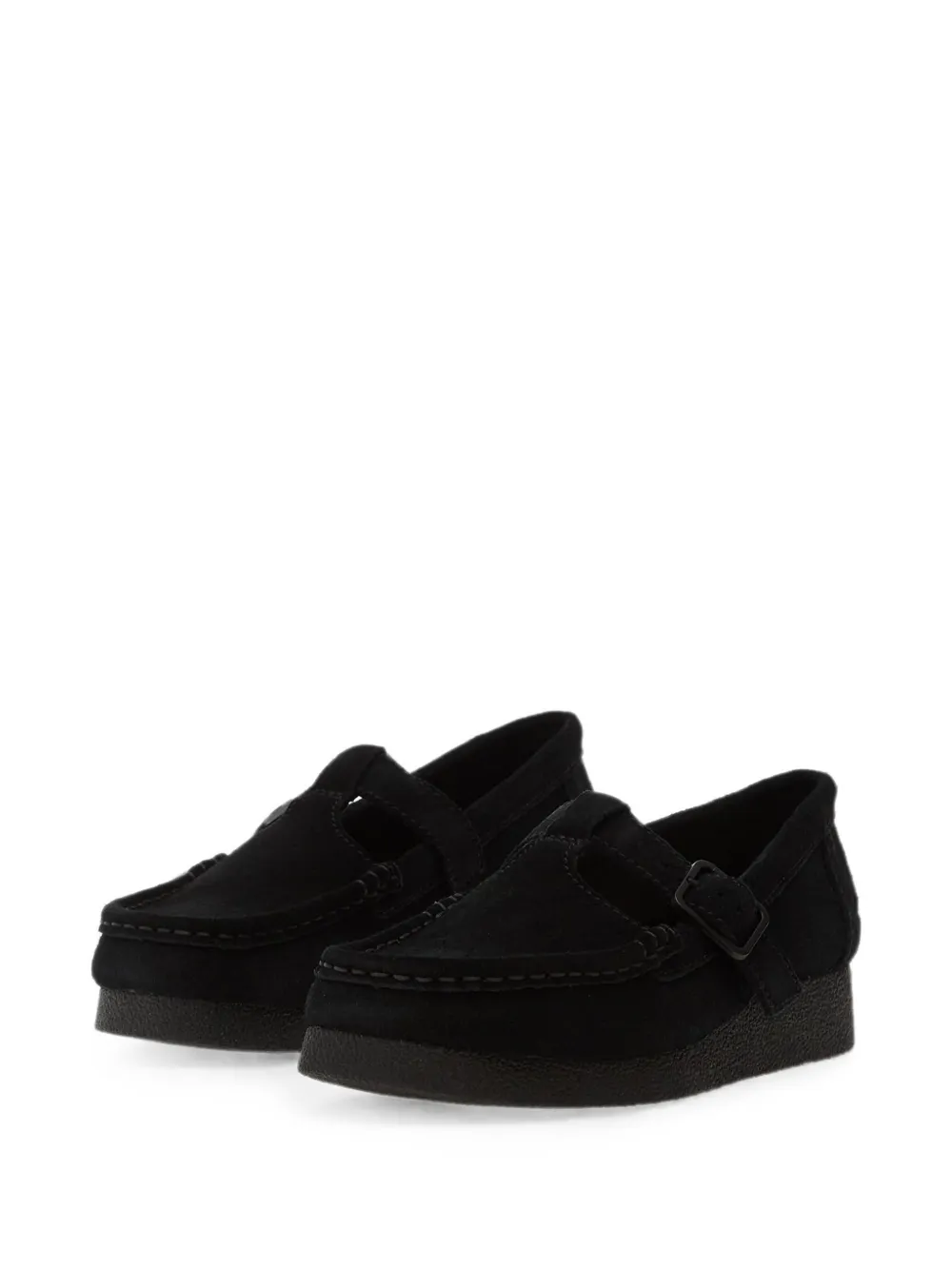 Clarks WallabeeEVO Bar buckle sneakers Zwart
