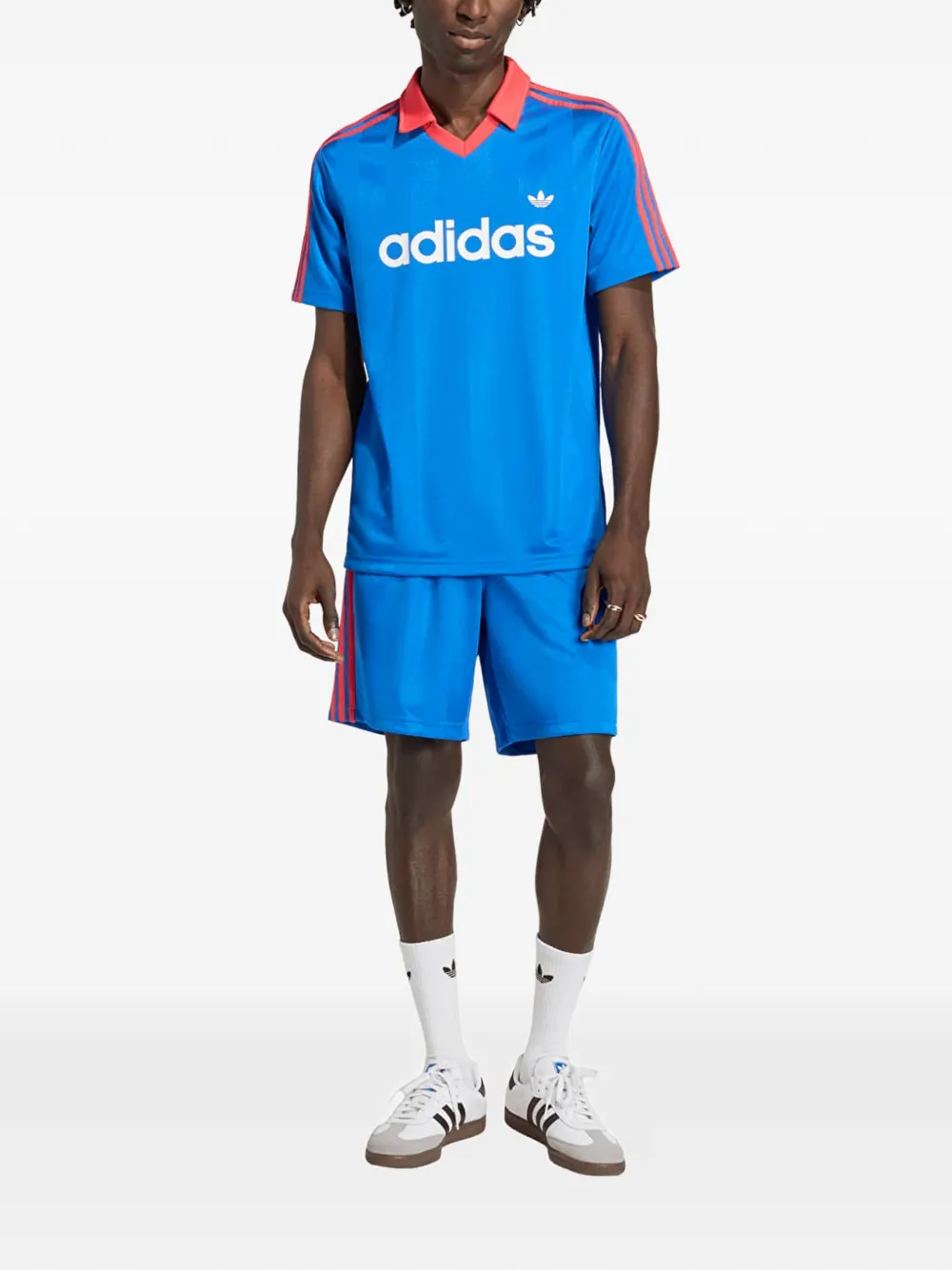 adidas Archive gestreept T-shirt Blauw