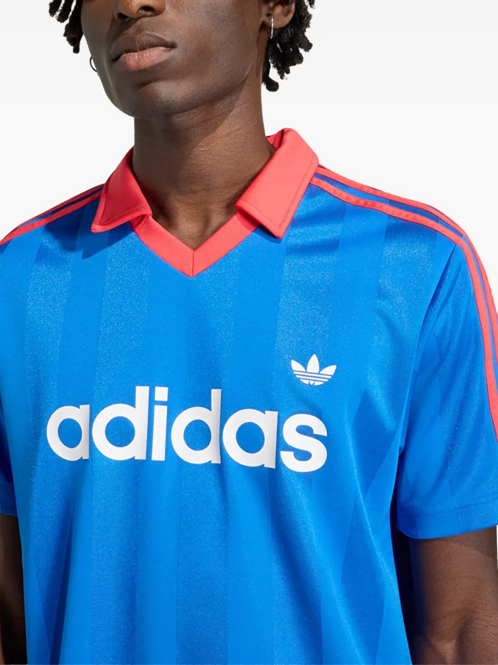 adidas Archive gestreept T-shirt Blauw