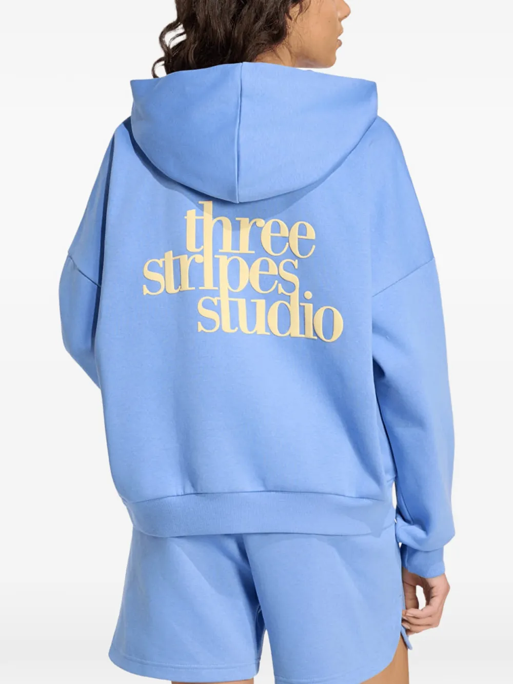 adidas Studio logoprinten hoodie Blauw