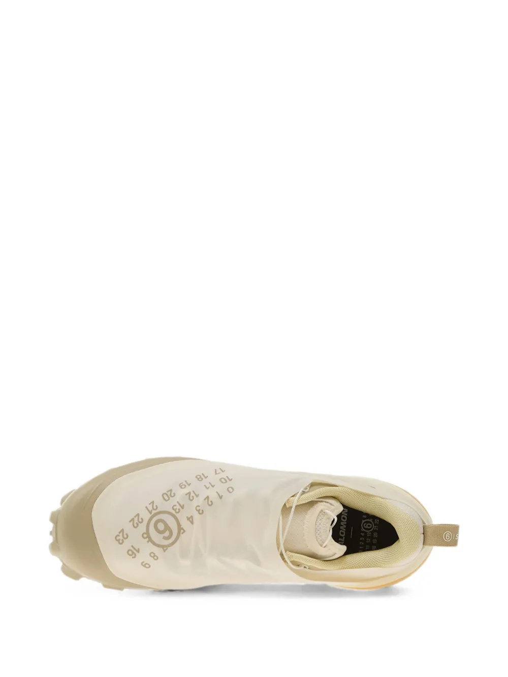 MM6 Maison Margiela x Salomon Crossdust numeric-print sneakers Beige