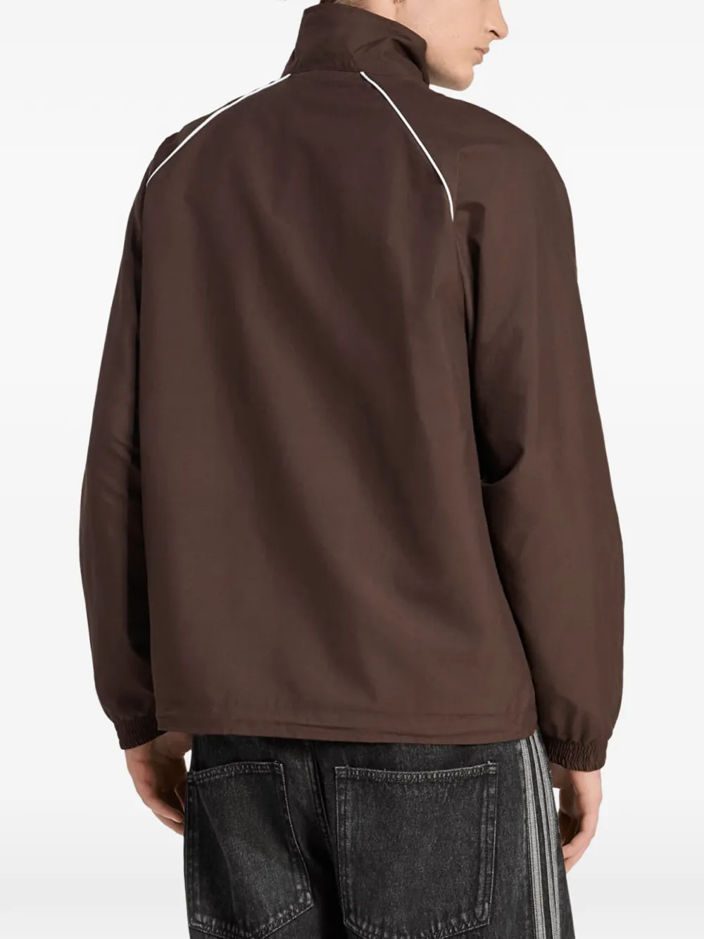 adidas Gestreept trainingsjack met raglan mouwen Bruin