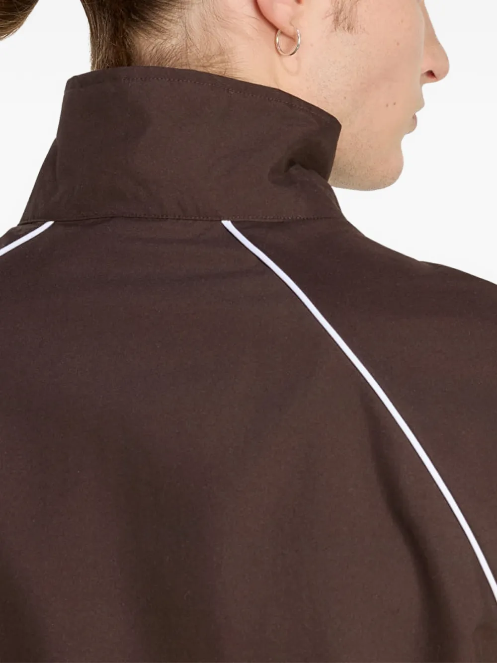 adidas Gestreept trainingsjack met raglan mouwen Bruin