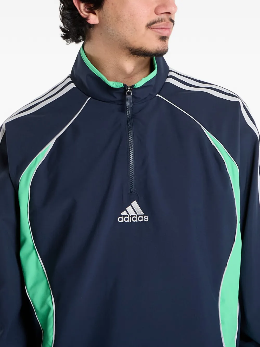 adidas Teamgeist trui met halve rits Blauw