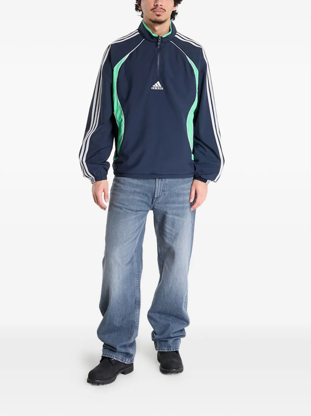 adidas Teamgeist trui met halve rits Blauw