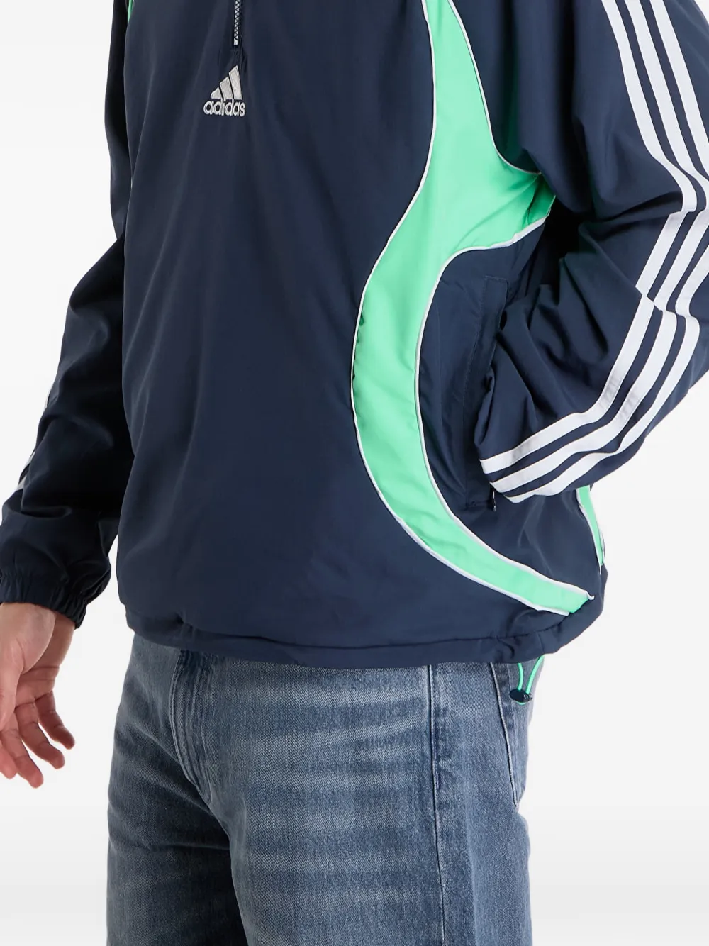 adidas Teamgeist trui met halve rits Blauw