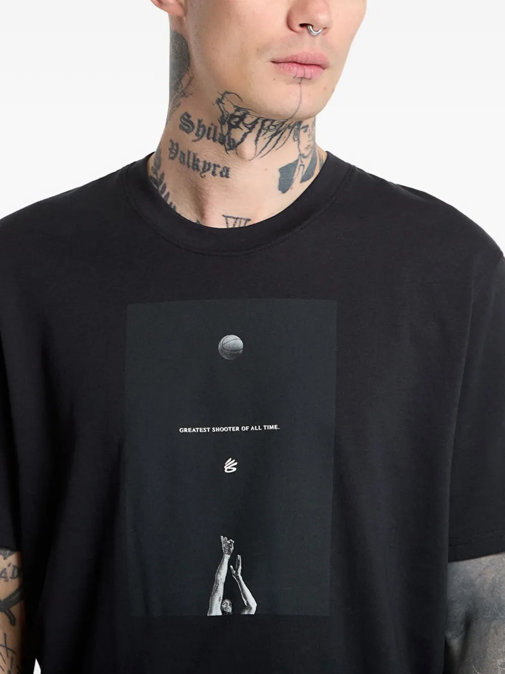 Under Armour Curry T-shirt met print Zwart