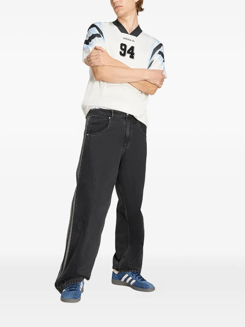 adidas Santiago AOP Infill T-shirt Wit