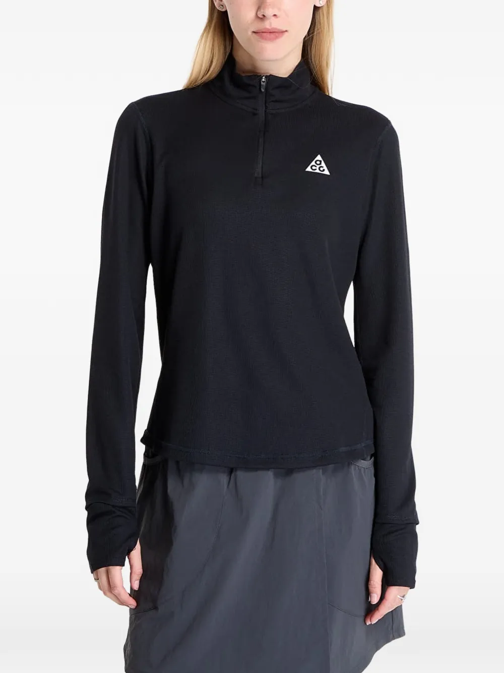 Nike ACG Dri-FIT top met 1 2 rits Zwart