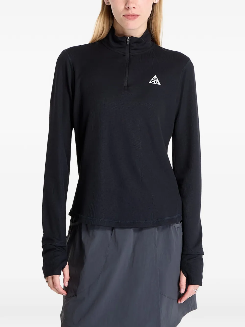 Nike ACG Dri-FIT top met 1 2 rits Zwart