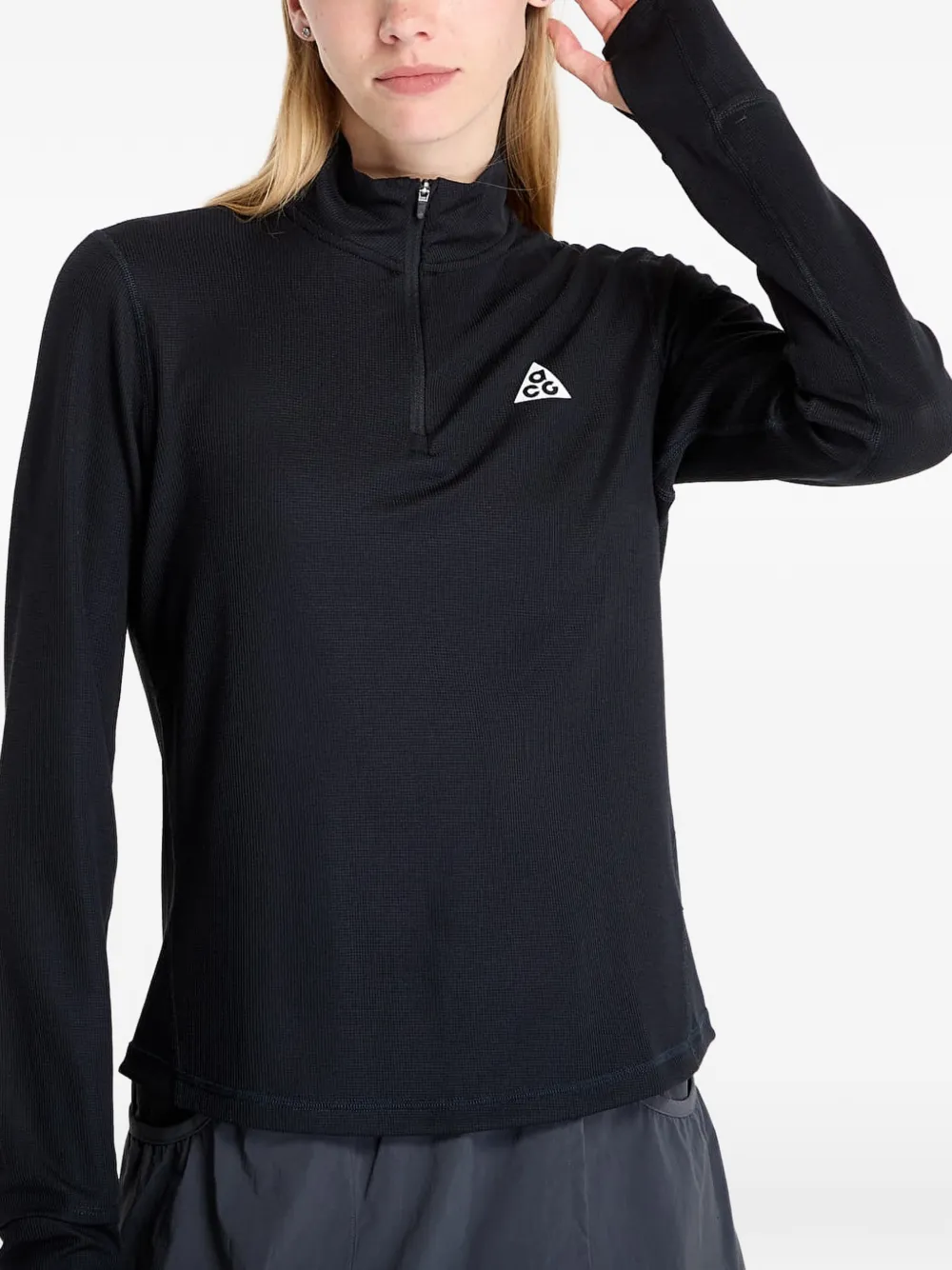 Nike ACG Dri-FIT top met 1 2 rits Zwart