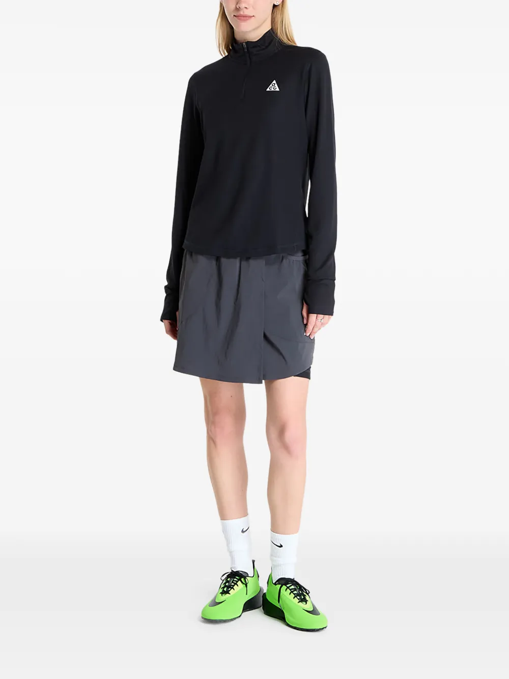 Nike ACG Dri-FIT top met 1 2 rits Zwart