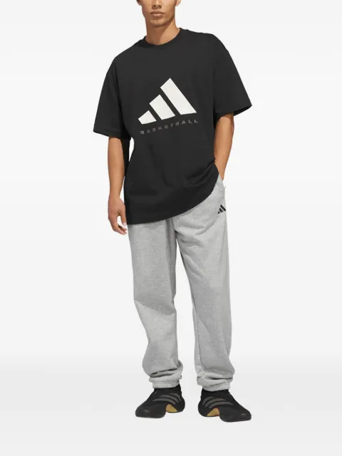 adidas logo-print cotton T-shirt