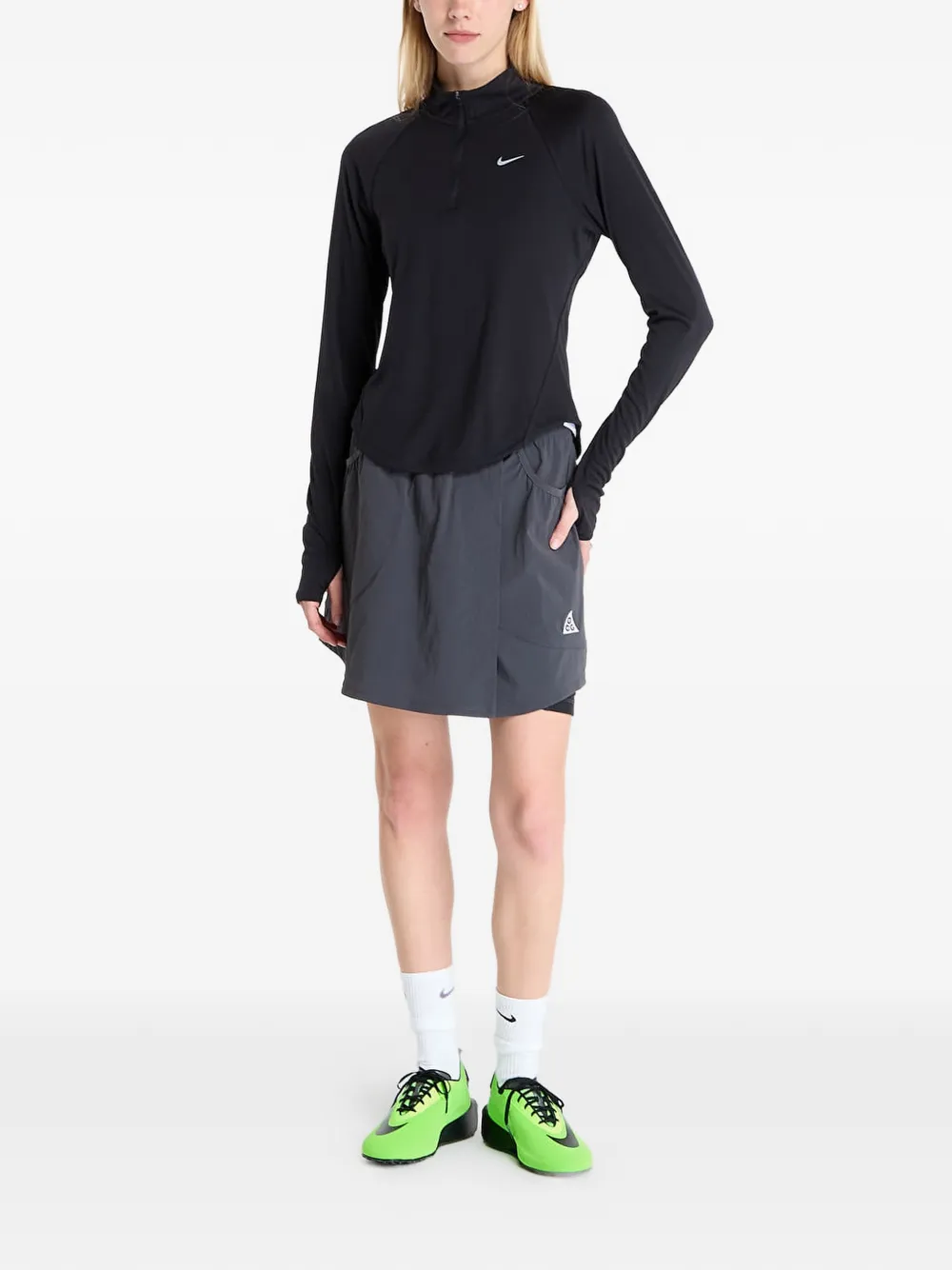Nike Tempo hardlooptop Zwart