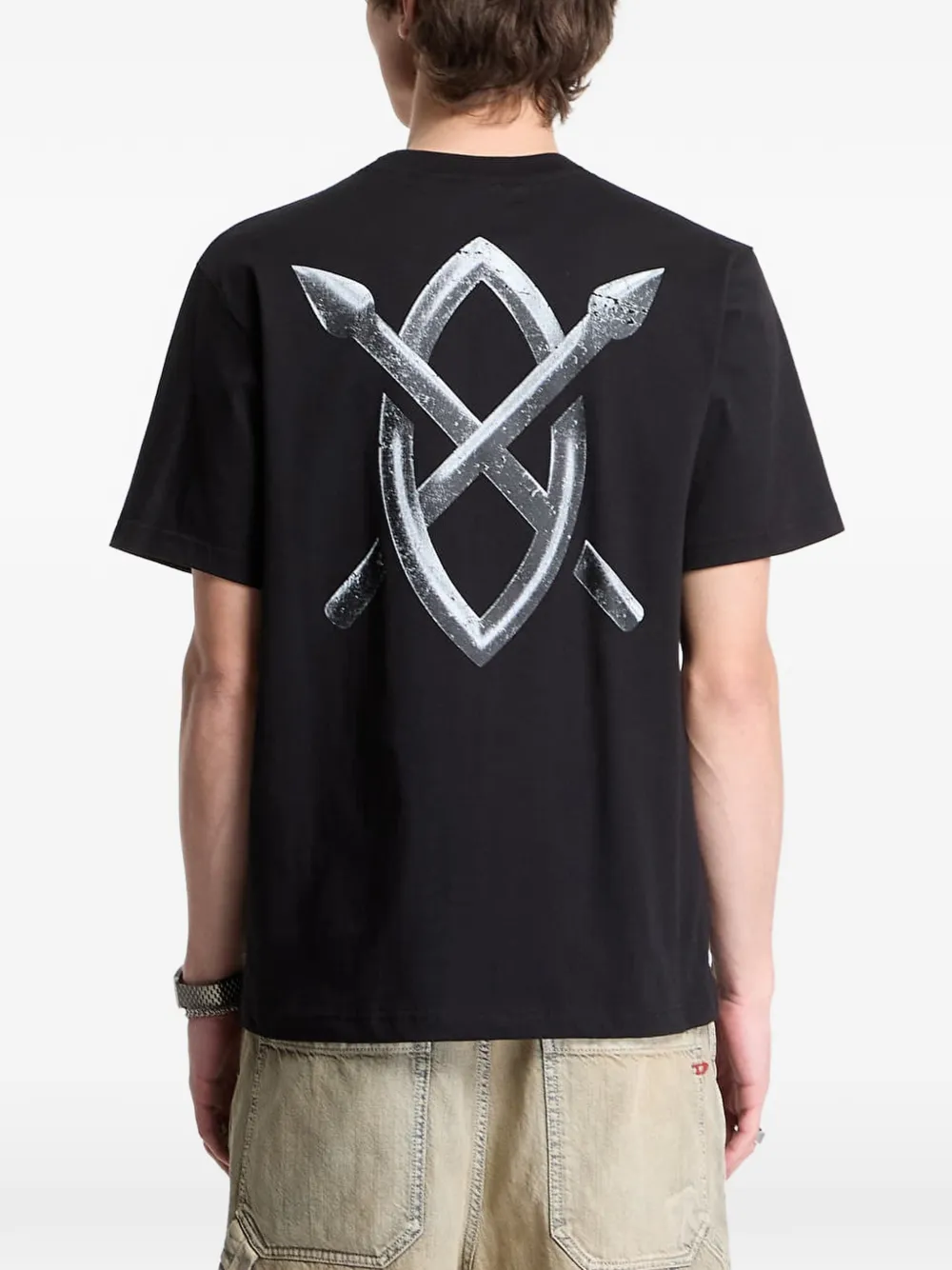 Daily Paper Metal Shield SS T-shirt Zwart