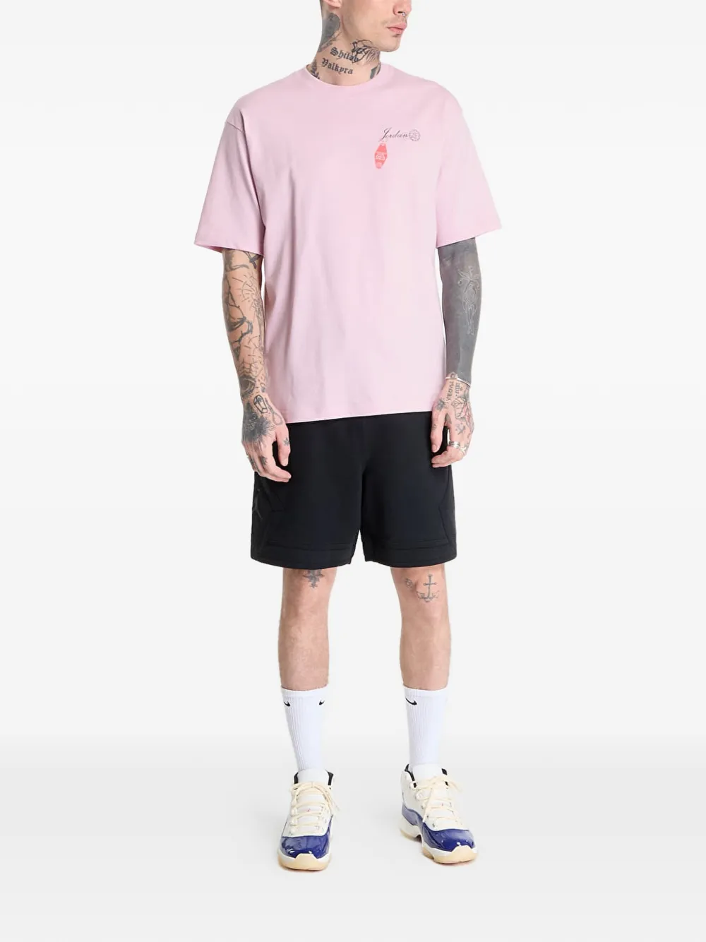 Jordan T-shirt met grafische print Roze