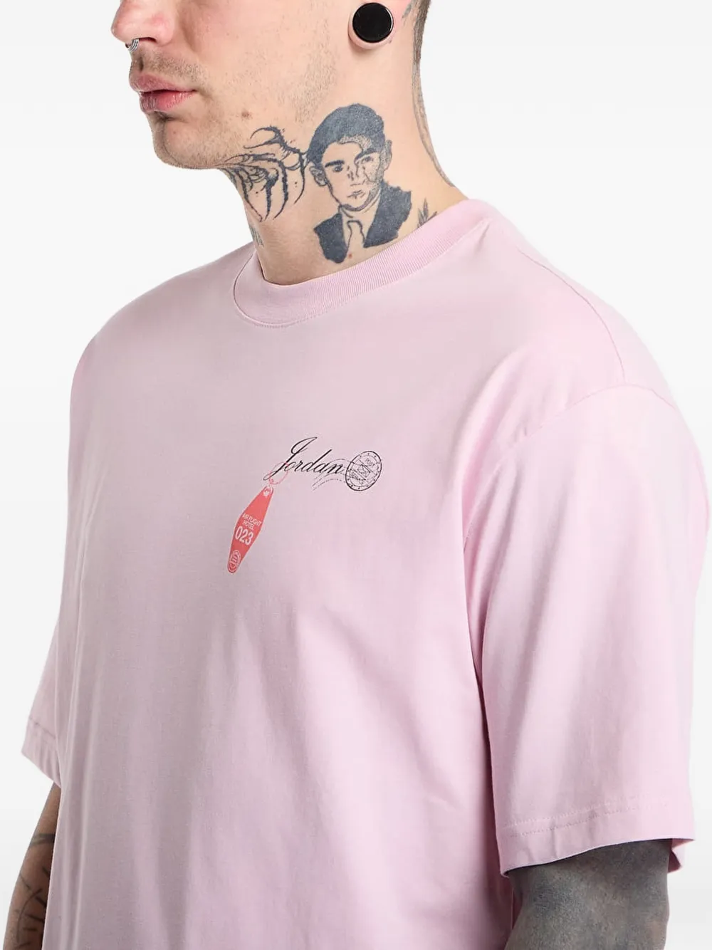 Jordan T-shirt met grafische print Roze