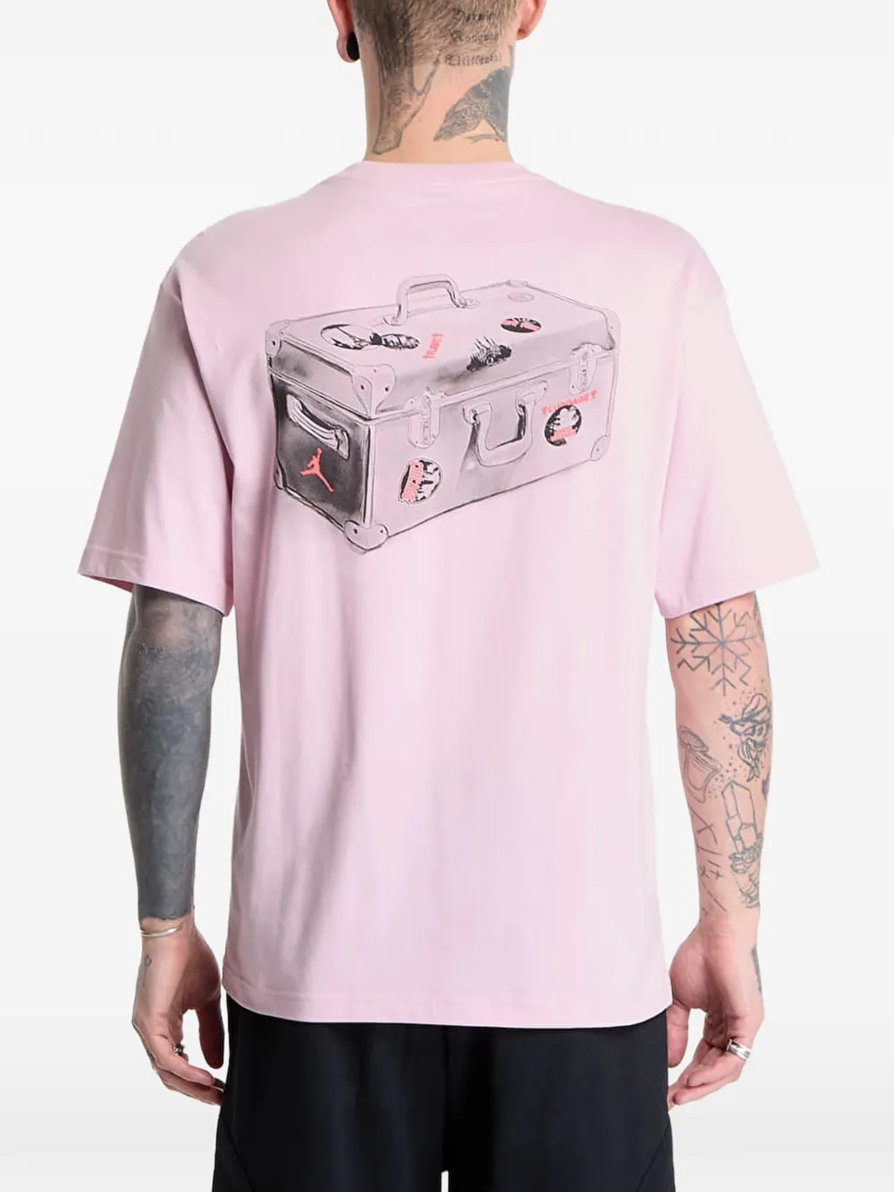 Jordan T-shirt met grafische print Roze